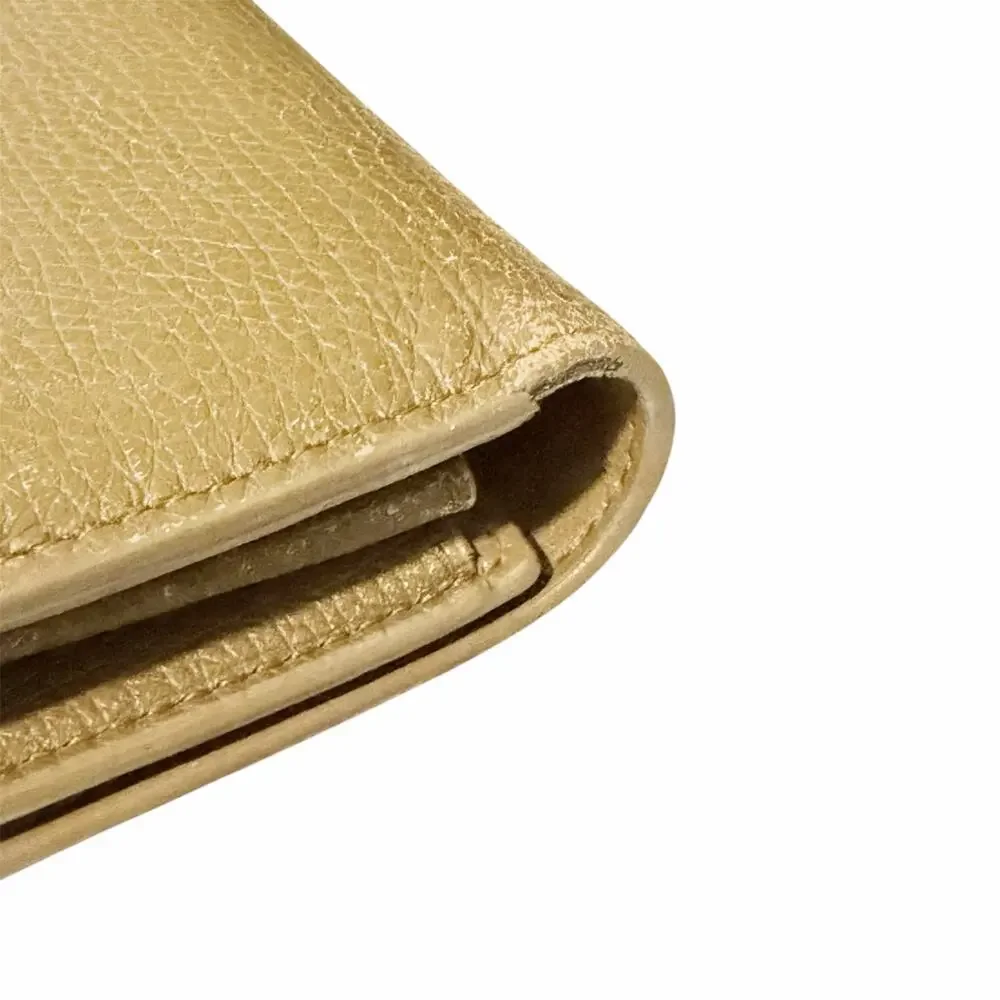 Bottega Veneta Palmellato Leather Continental Wallet Olive Brown w Box & Dustbag